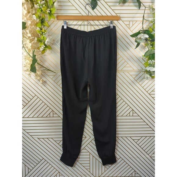 CO ESSENTIALS Women's Triacetate Pull On Jogger Pants Black Size Medium - Picture 7 of 7
